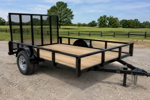 utility trailer with gate